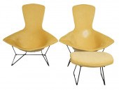 PR. BERTOIA BIRD CHAIRS & OTTO