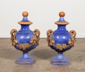 PR. BLUE GLAZE ITALIAN LIDDED