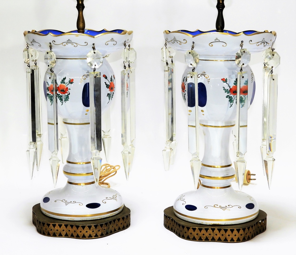 PR BOHEMIAN CZECH OVERLAY GLASS