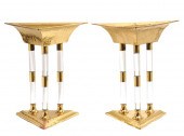 PR. BRASS & LUCITE MID CENTURY