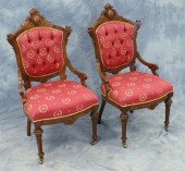 Pr carved walnut Victorian Ren