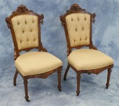 Pr carved walnut Victorian Ren