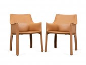 PR CASSINA TAN LEATHER CAB 413