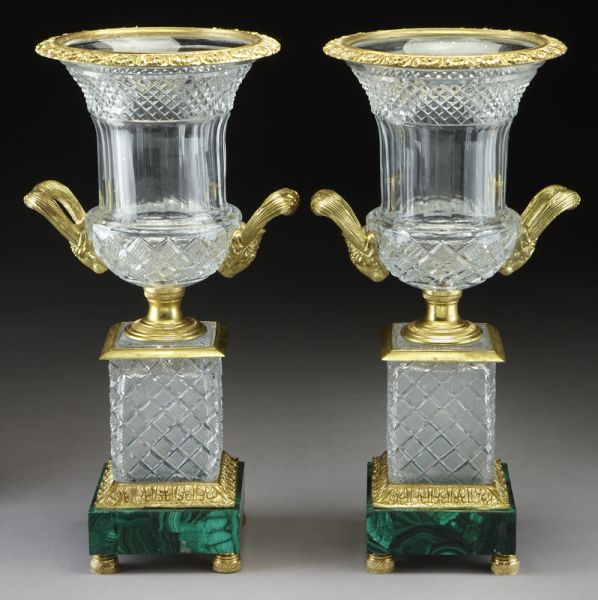 Pr. Charles X style cut crystal and