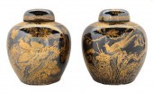 PR. CHINESE BLACK & GILT GINGE