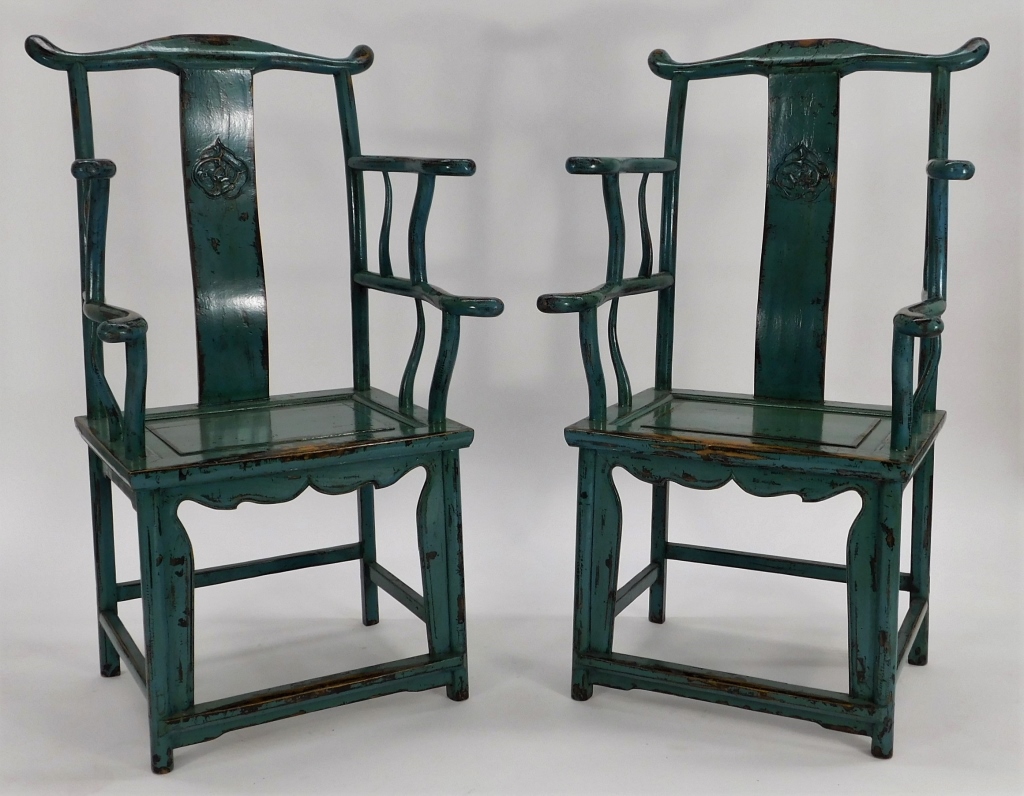 PR CHINESE BLUE-GREEN PAINTED