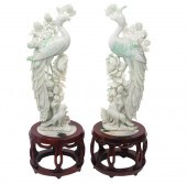 PR. CHINESE CARVED JADE PEACOC