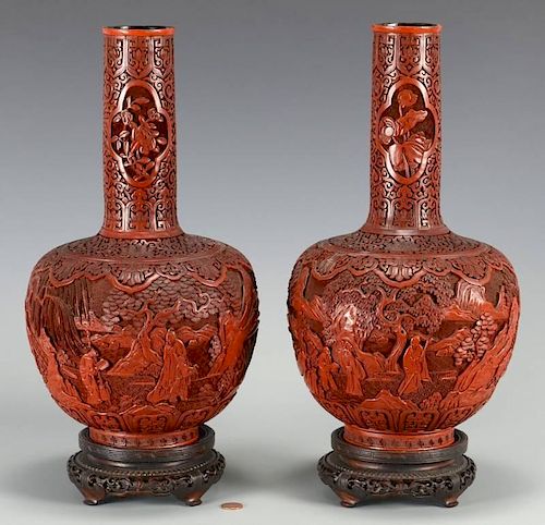 PR. CHINESE CINNABAR BOTTLE FORM