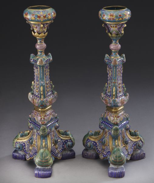 Pr. Chinese cloisonne tripod