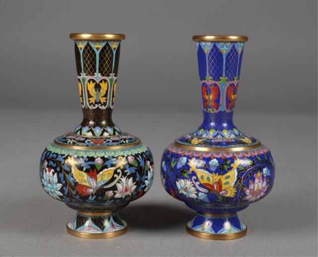 Pr. Chinese Cloisonne VasesIn the