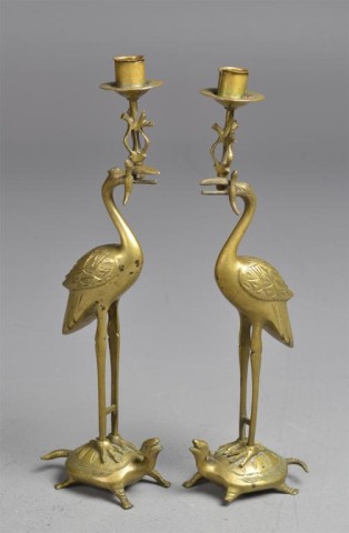 Pr. Chinese Egret Form Candle