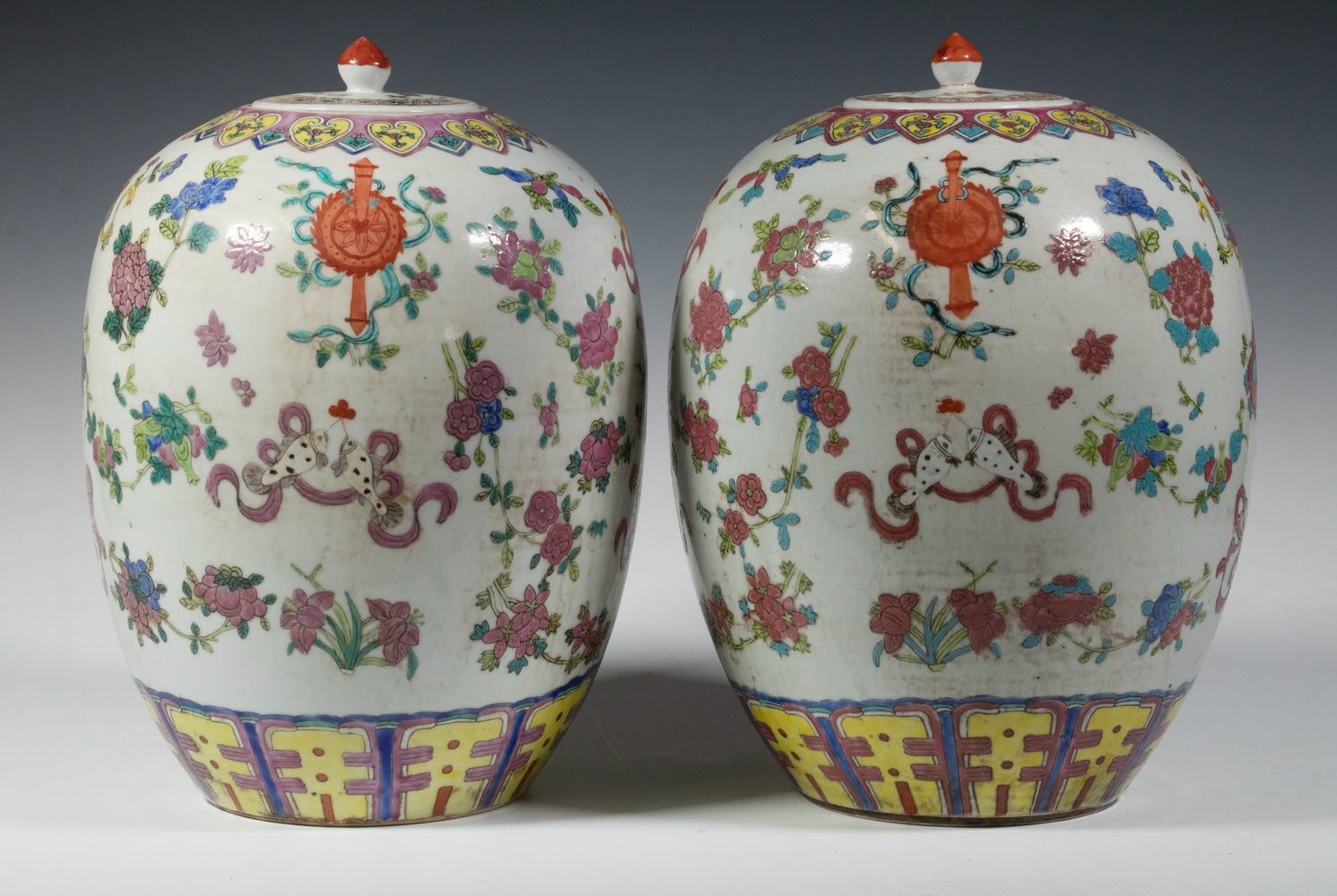 PR CHINESE GINGER JARS Pair of
