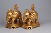 PR CHINESE GOLT GILT BRONZE EL