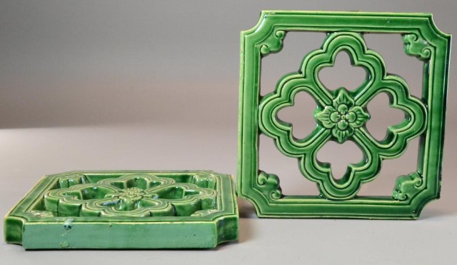 Pr. Chinese Green Glazed Wall