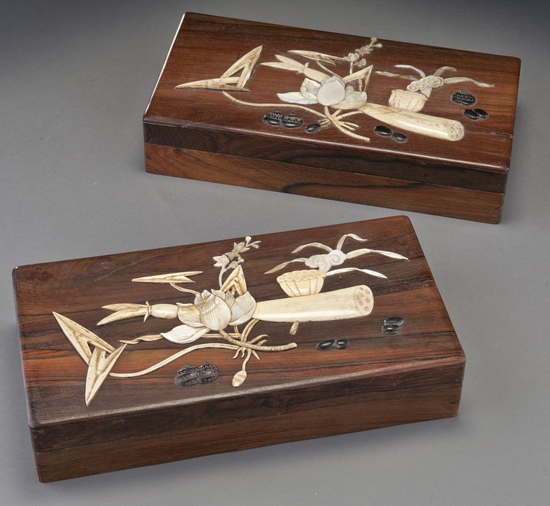 Pr. Chinese Huanghuali boxes