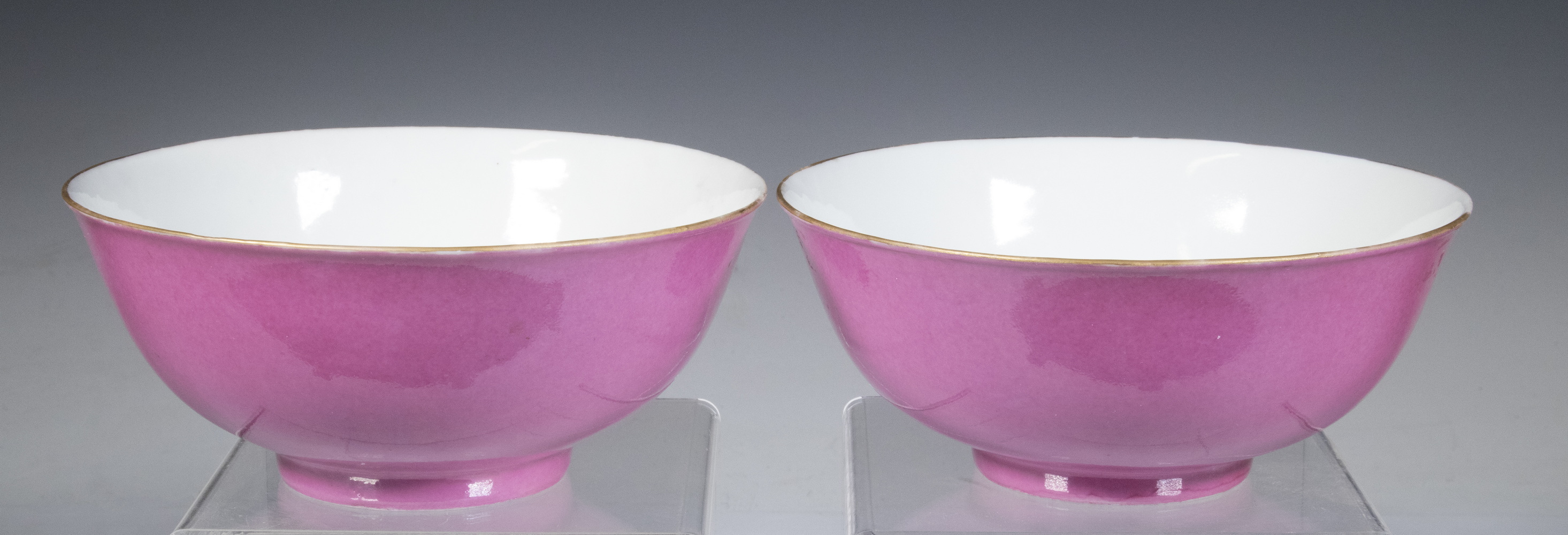 PR CHINESE PINK PORCELAIN BOWLS