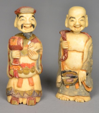 Pr. Chinese Polychrome Ivory