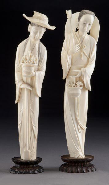 Pr. Chinese Qing carved ivory