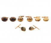 PR. CITRINE, 2 PR. CATS EYE &