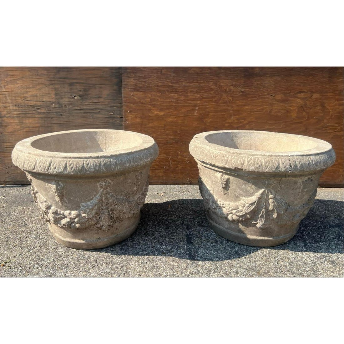Pr Concrete Garden Urn Planters.
