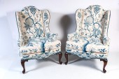 PR. CREWEL WORK WINGBACK CHAIR