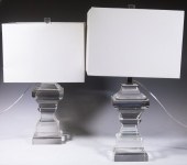 PR CUT CRYSTAL TABLE LAMPS Pr