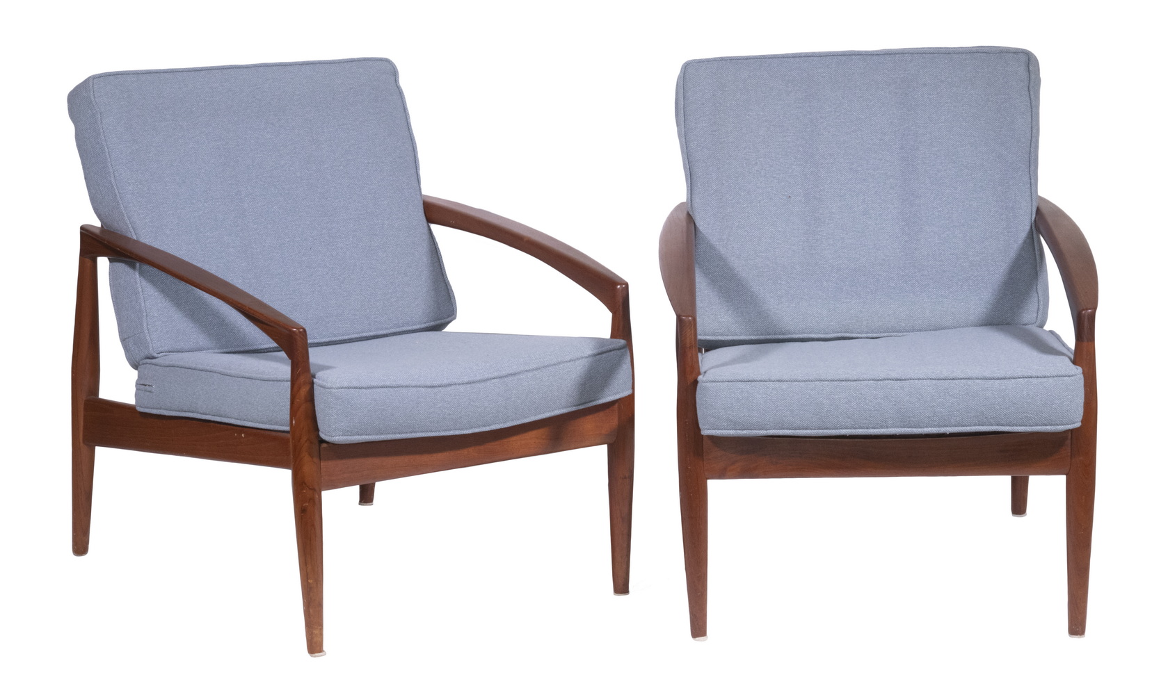 PR DANISH MODERN TEAK EASY CHAIRS