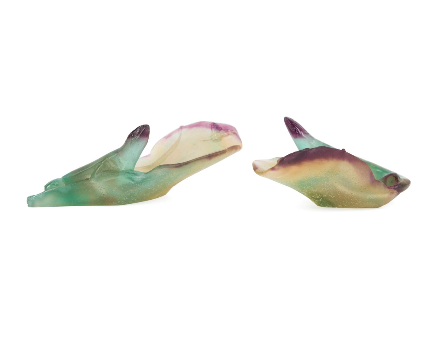 PR DAUM PATE DE VERRE LEAF VIDE