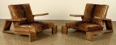 PR DEER SKIN CLUB CHAIRS MANNE