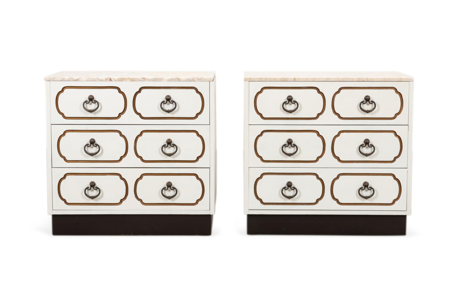 PR DOROTHY DRAPER STYLE CHESTS WITH
