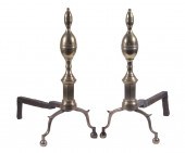 PR DOUBLE LEMON TOP ANDIRONS P