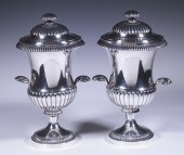 PR DUTCH SILVER LIDDED URNS Pa