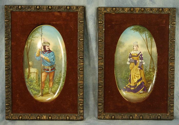 Pr earthenware oval portrait
