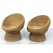 Pr Eero Aarnio style Woven Wic