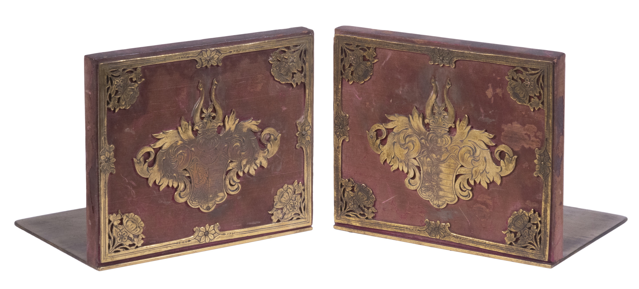 PR E.F. CALDWELL BOOKENDS Pair of