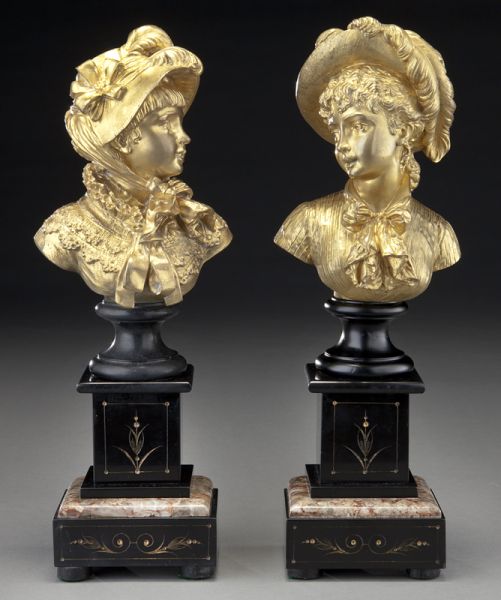 Pr. Emile Guillemin gilt busts