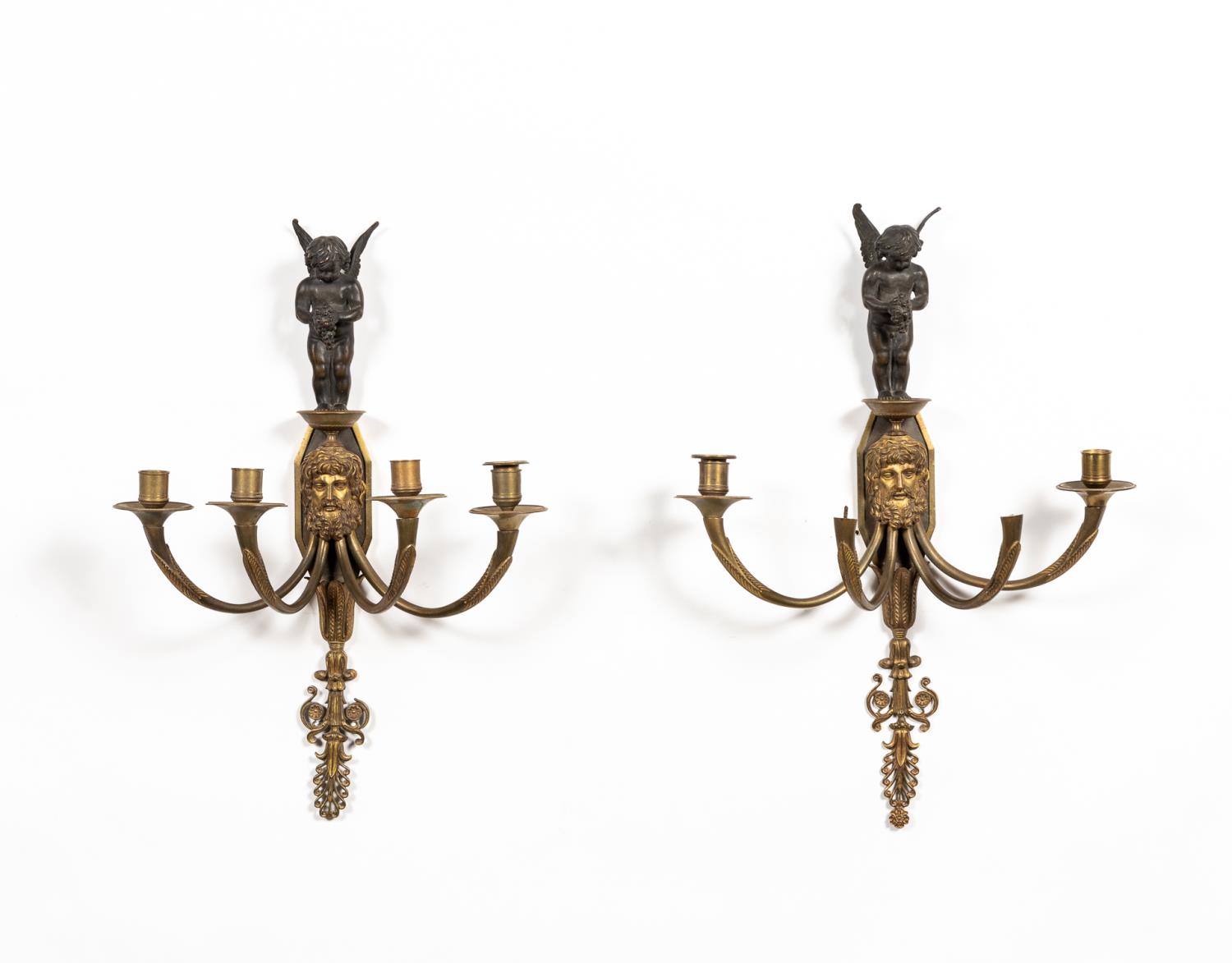 PR., EMPIRE-STYLE BRONZE FOUR-LIGHT