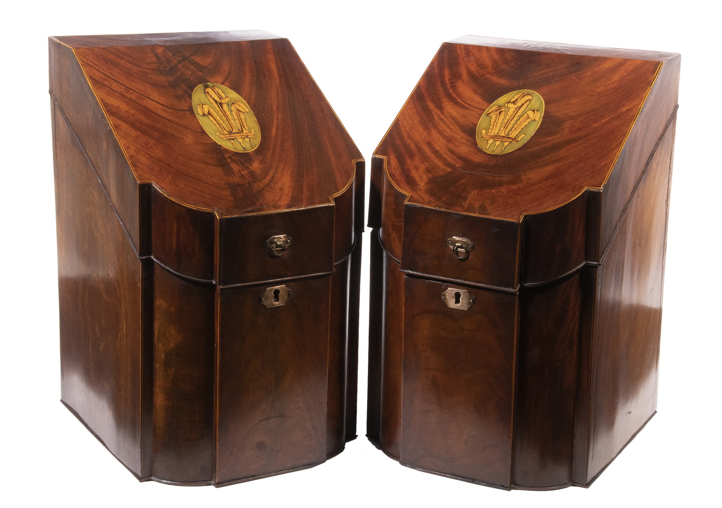 PR ENGLISH MAHOGANY KNIFE BOXES