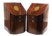 PR ENGLISH MAHOGANY KNIFE BOXE