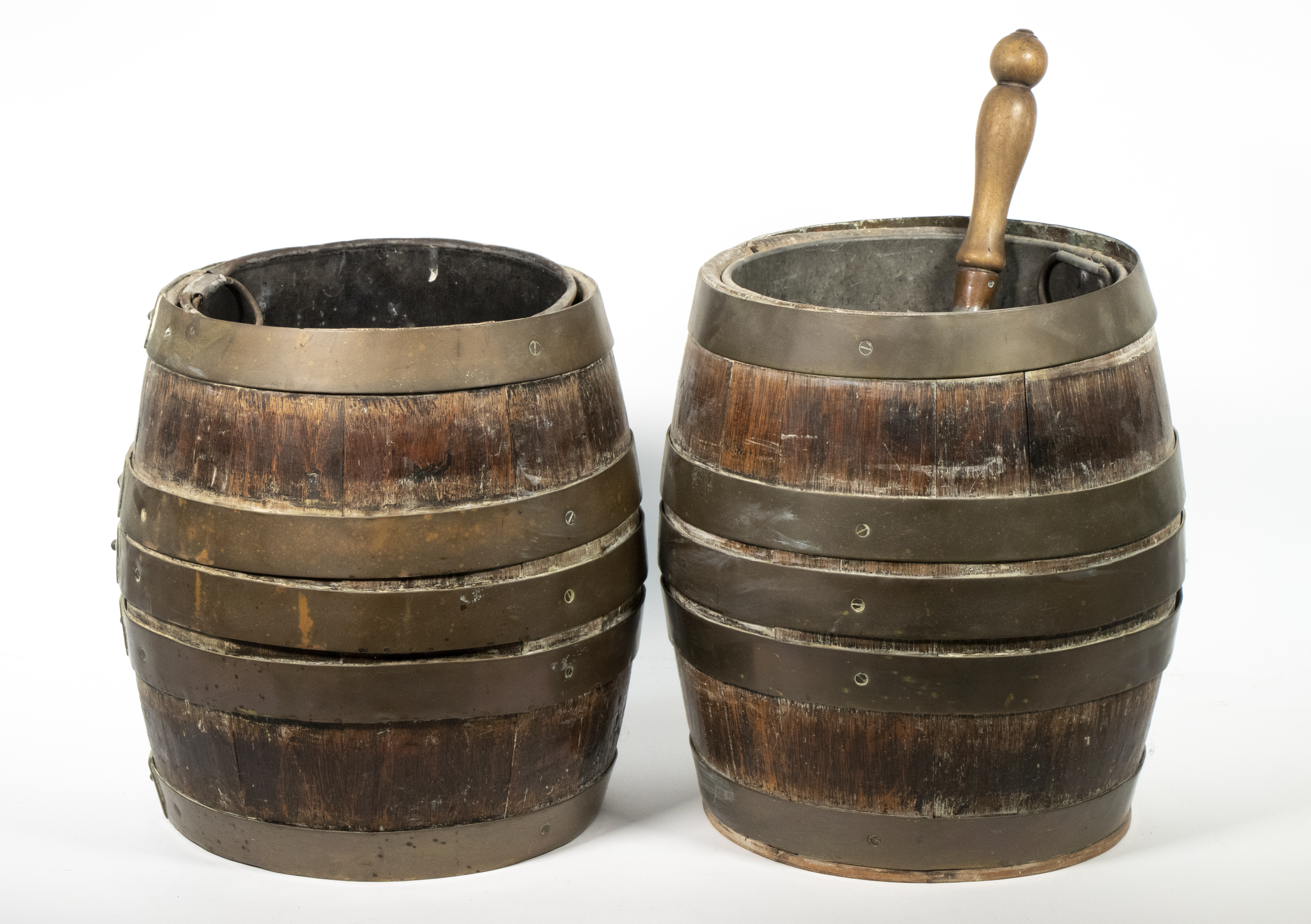 PR ENGLISH PEAT BUCKETS Pair of