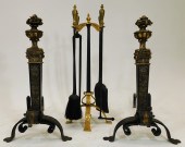 PR EUROPEAN ORNATE ANDIRONS &