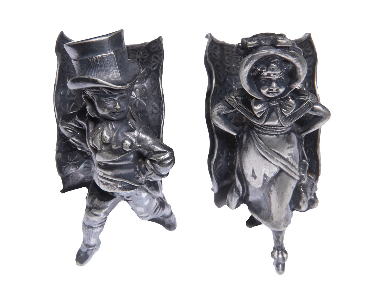 PR FIGURAL NAPKIN RINGS Pair of