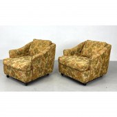 Pr Floral Upholstered Modernis
