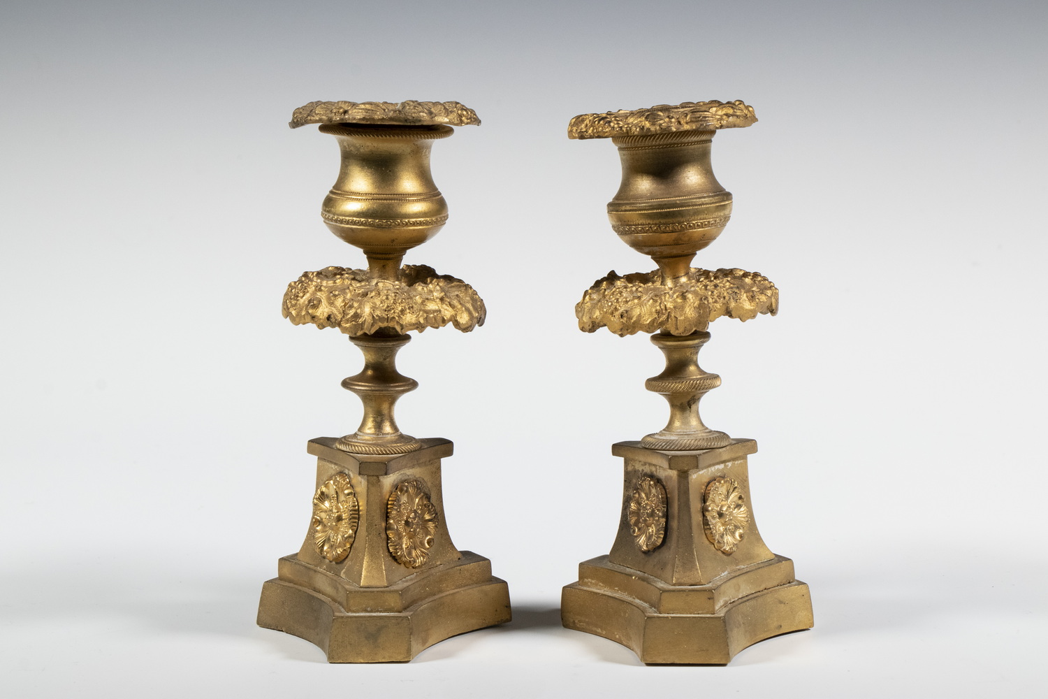 PR FRENCH BRONZE CANDLESTICKS Small