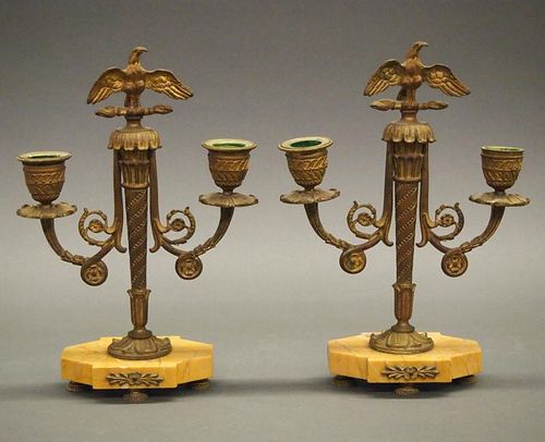 PR FRENCH CANDELABRAA pair of