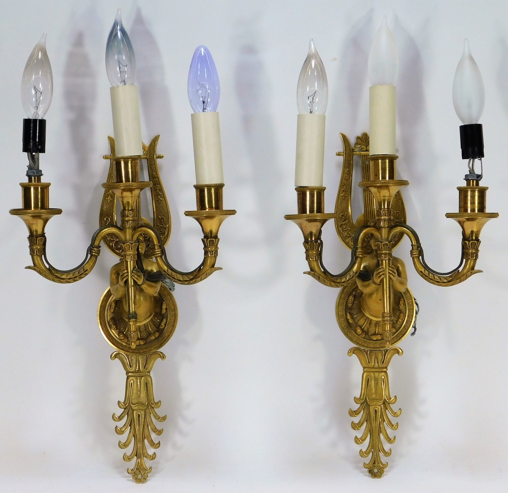 PR FRENCH EMPIRE PERIOD GILT BRONZE