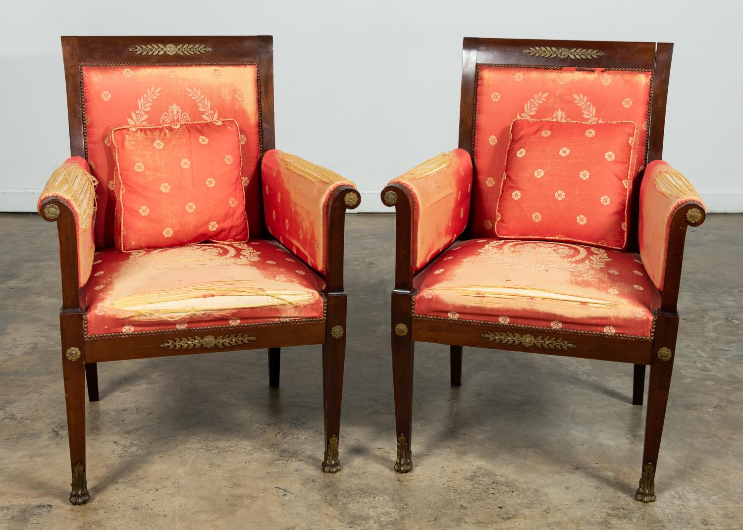 PR. FRENCH EMPIRE STYLE MAHOGANY