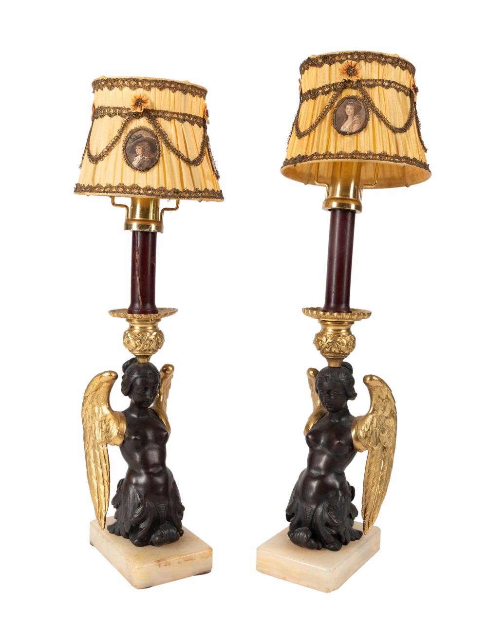 PR FRENCH EMPIRE STYLE SIREN BRONZE