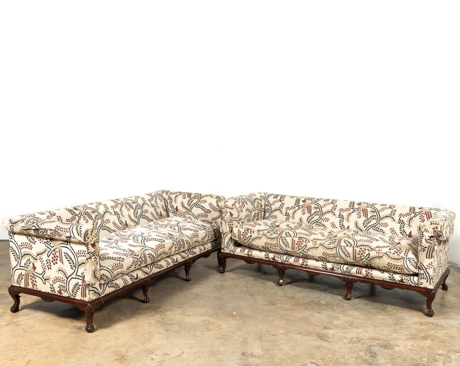 PR. GEORGE II STYLE UPHOLSTERED &