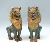 PR GILT BRONZE TIBETAN FOO LIO